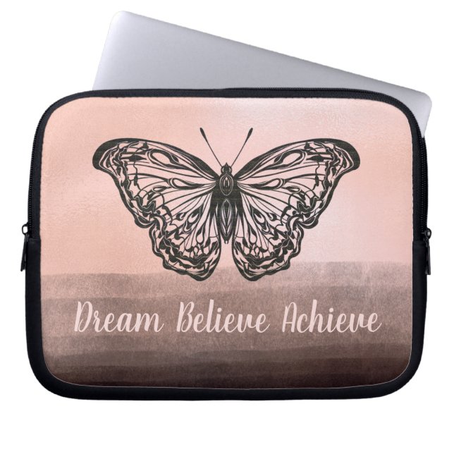 Butterfly Dream Tro Achieve Laptop Fodral (Framsidan)
