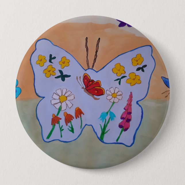 Butterfly Dreaming Badge Knapp (Framsida)
