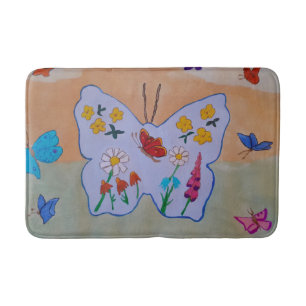 Butterfly Dreaming Bath Mat Badrumsmatta