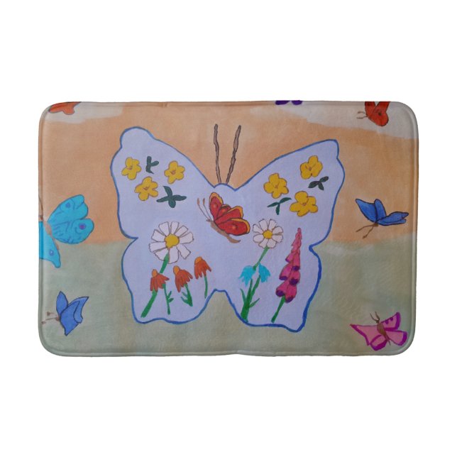 Butterfly Dreaming Bath Mat Badrumsmatta (Framsidan)