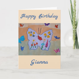 Butterfly Dreaming Birthday Card Kort