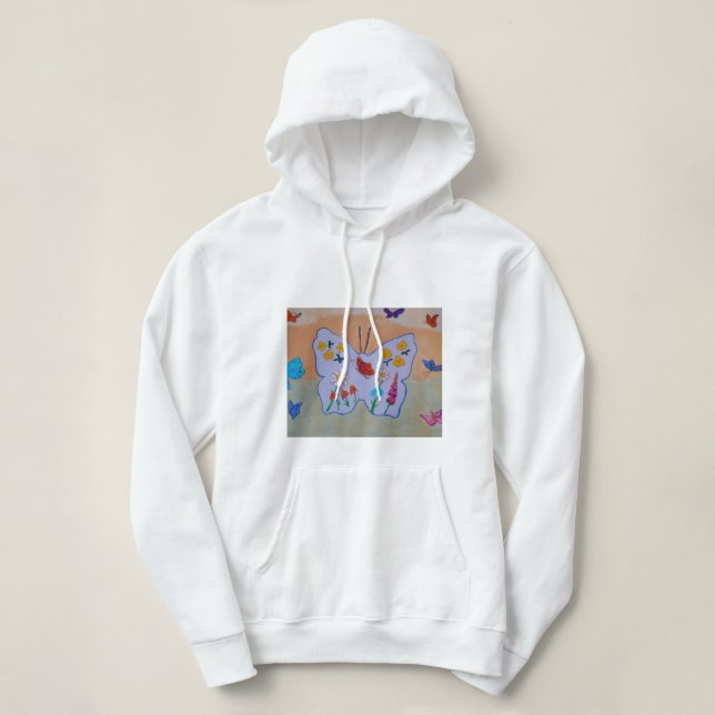 Butterfly Dreaming Hoodie T Shirt (Design framsida)