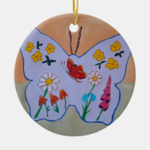 Butterfly Dreaming Julgransprydnad Keramik