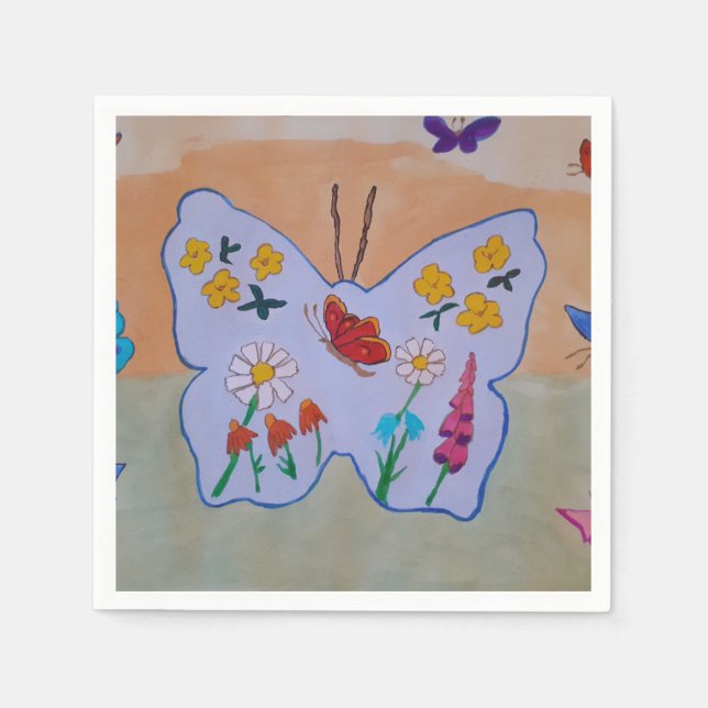 Butterfly Dreaming Pappersservett (Framsidan)