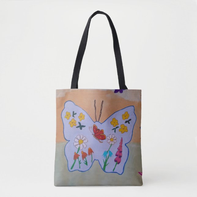 Butterfly Dreaming Tote Bag Tygkasse (Framsida)