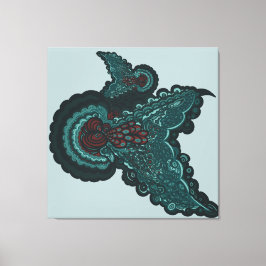 Butterfly Dreams:A Fusion of Flowers and Fantasy Canvastryck