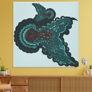 Butterfly Dreams:A Fusion of Flowers and Fantasy Canvastryck