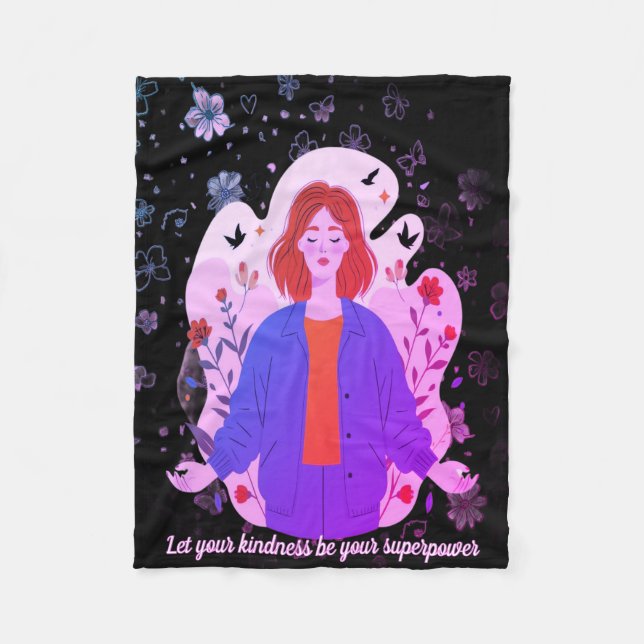 Butterfly Dreams - Cozy Baby Wrap Fleecefilt (Framsidan)