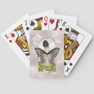 Butterfly Dreams Feminine Fantasy med Monogram Casinokort
