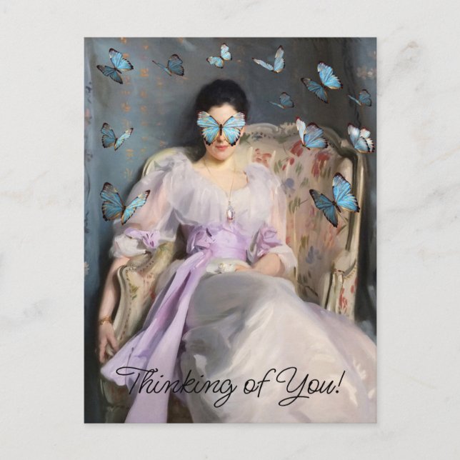 Butterfly Dreams II Thinking You Vykort (Framsida)