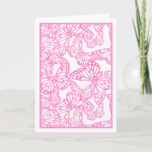 Butterfly Dreams (Rosa) Blank Kort