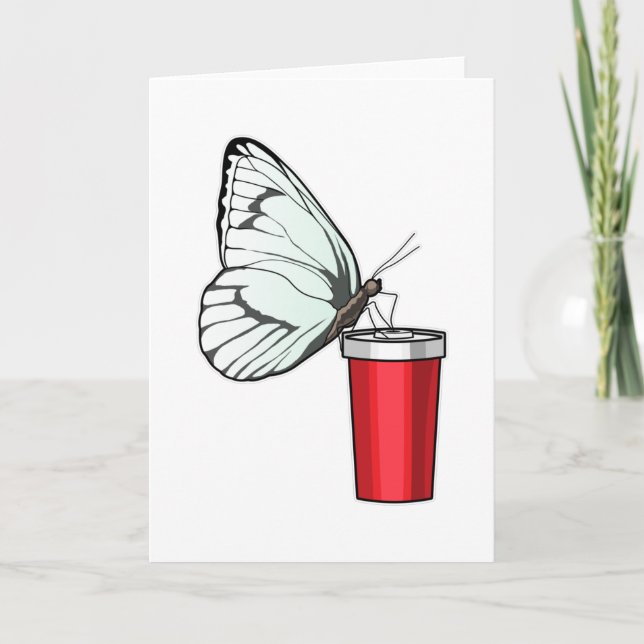 Butterfly Drinking mugg Kort (Framsida)