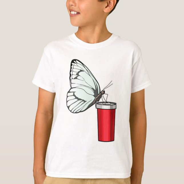 Butterfly Drinking mugg T Shirt (Framsida)