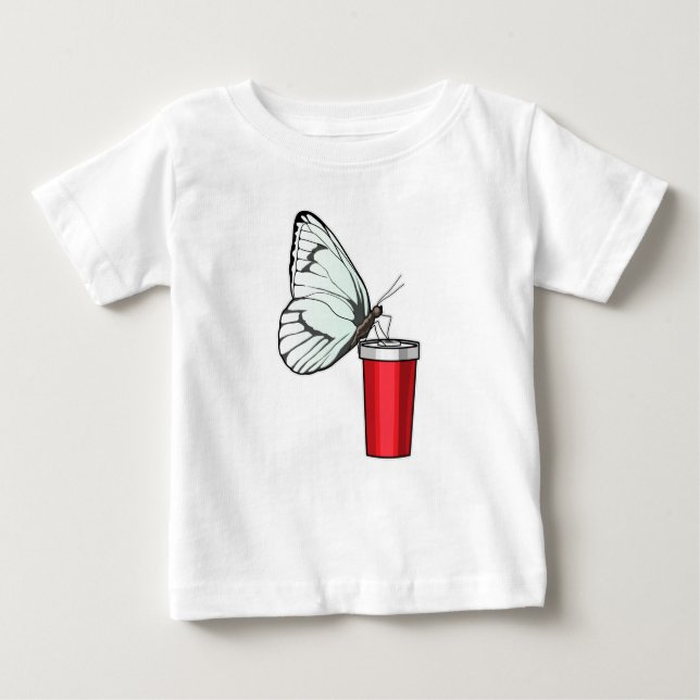 Butterfly Drinking mugg T Shirt (Framsida)