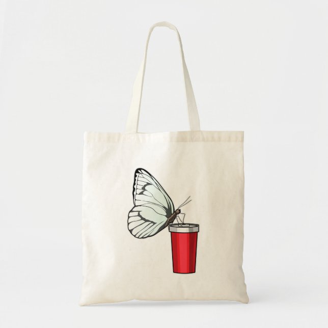 Butterfly Drinking mugg Tygkasse (Framsidan)