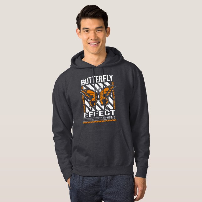 Butterfly Effect Chaos Teory Hoodie (Hel framsida)
