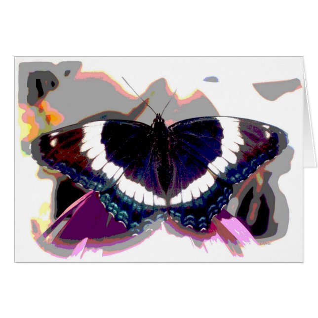 Butterfly-effekt Hälsningskort (Framsidan Horizontal)