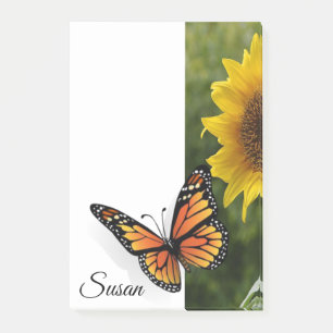 Butterfly efter anteckning post-it block