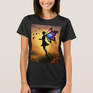 Butterfly Elegance - Artistic Graphic T-Shirt