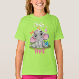 Butterfly Elephant Pre-K 1:a dagen Back to school T Shirt