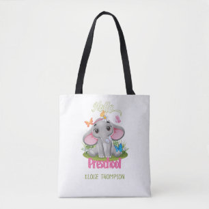 Butterfly Elephant Preschool Back to school Tygkasse
