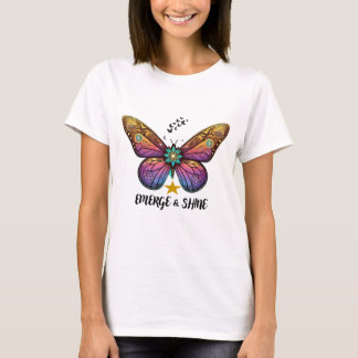 Butterfly Emerge och Shine T-shirt