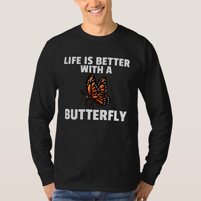 Butterfly Entomology Cute For Women Men T Shirt (Framsida)