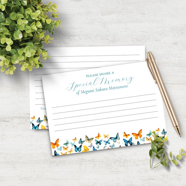 Butterfly  ett minneskort inbjudningar (Skapare uppladdad)