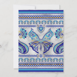 Butterfly Evil Öga Ornament Julkort