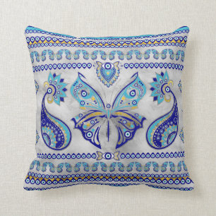 Butterfly Evil Öga Ornament Kudde