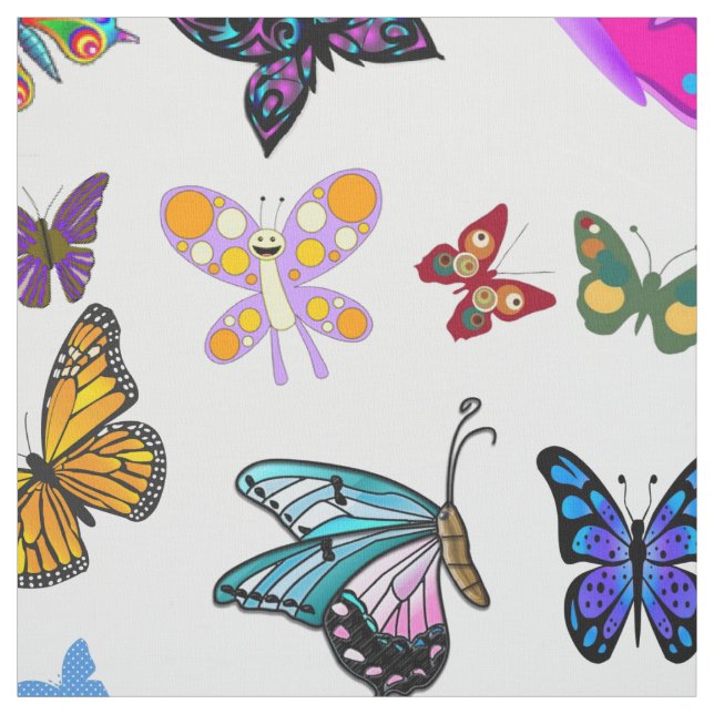 Butterfly Fabric Tyg (Prov)