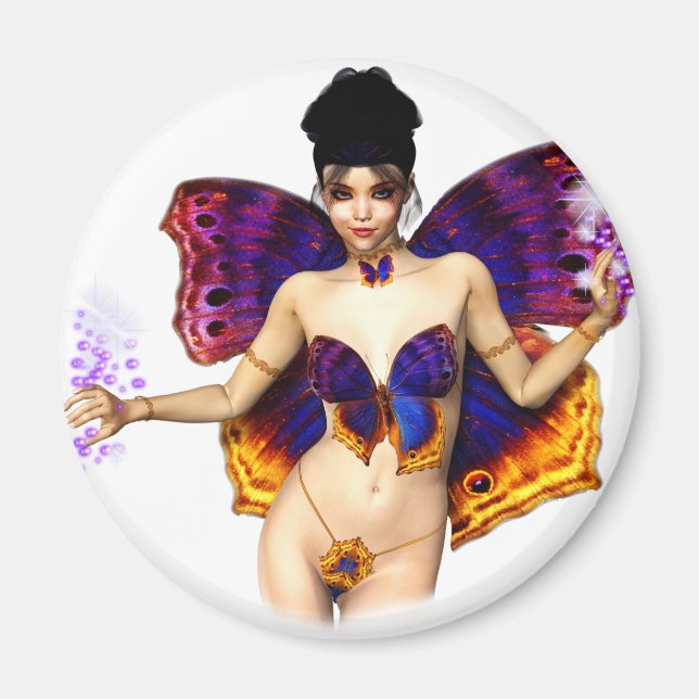 Butterfly Fae Fridge Magnet (Framsidan)