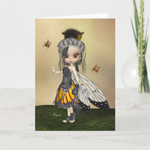 "Butterfly Fae"-hälsningskort Kort