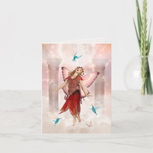 Butterfly Fairy and Hummingbird Kort