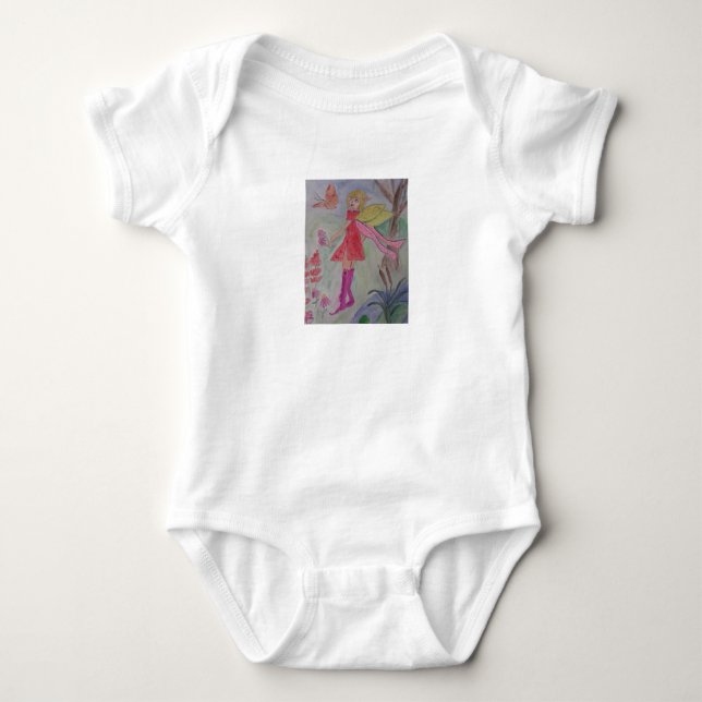 Butterfly Fairy Bodydräkt T Shirt (Framsida)