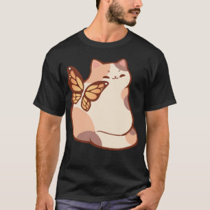 Butterfly Fairy Calico Cat T Shirt