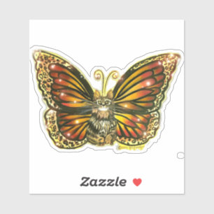 Butterfly Fairy Cat Sticker Cutout Klistermärken