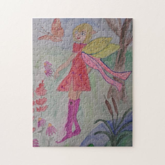 Butterfly Fairy Jigszle Puzzle Pussel (Vertikal)
