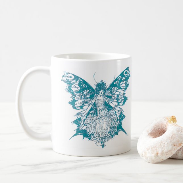Butterfly fairy kaffemugg (Med munk)