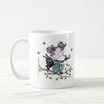 Butterfly Fairy på Träd Gren
