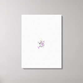 Butterfly Fairy Tattoo Vector - Vintage Blommigt A Canvastryck