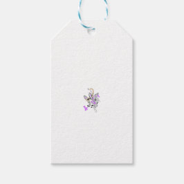 Butterfly Fairy Tattoo Vector - Vintage Blommigt A Presentetikett