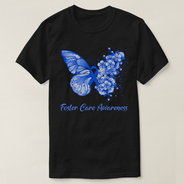Butterfly Faith Hope Kärlek Narcolepsy Awareness T Shirt (Design framsida)