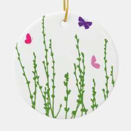 Butterfly Fält Julgransprydnad Keramik