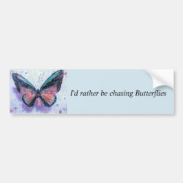 Butterfly Fantasy Bumper Sticker Bildekal