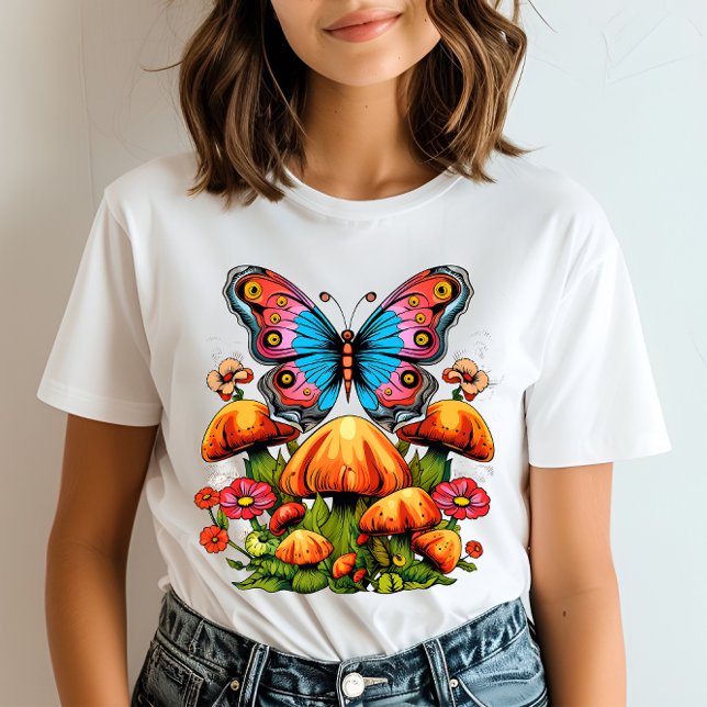 Butterfly färg sprängning t shirt (Skapare uppladdad)