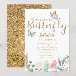 Butterfly Flick kalas Inbjudningar