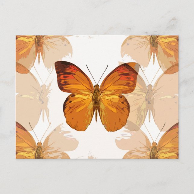 Butterfly Flies Vykort (Framsida)