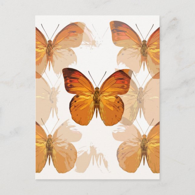 Butterfly Flies Vykort (Framsida)