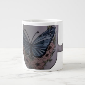 butterfly floral mug jumbo mugg